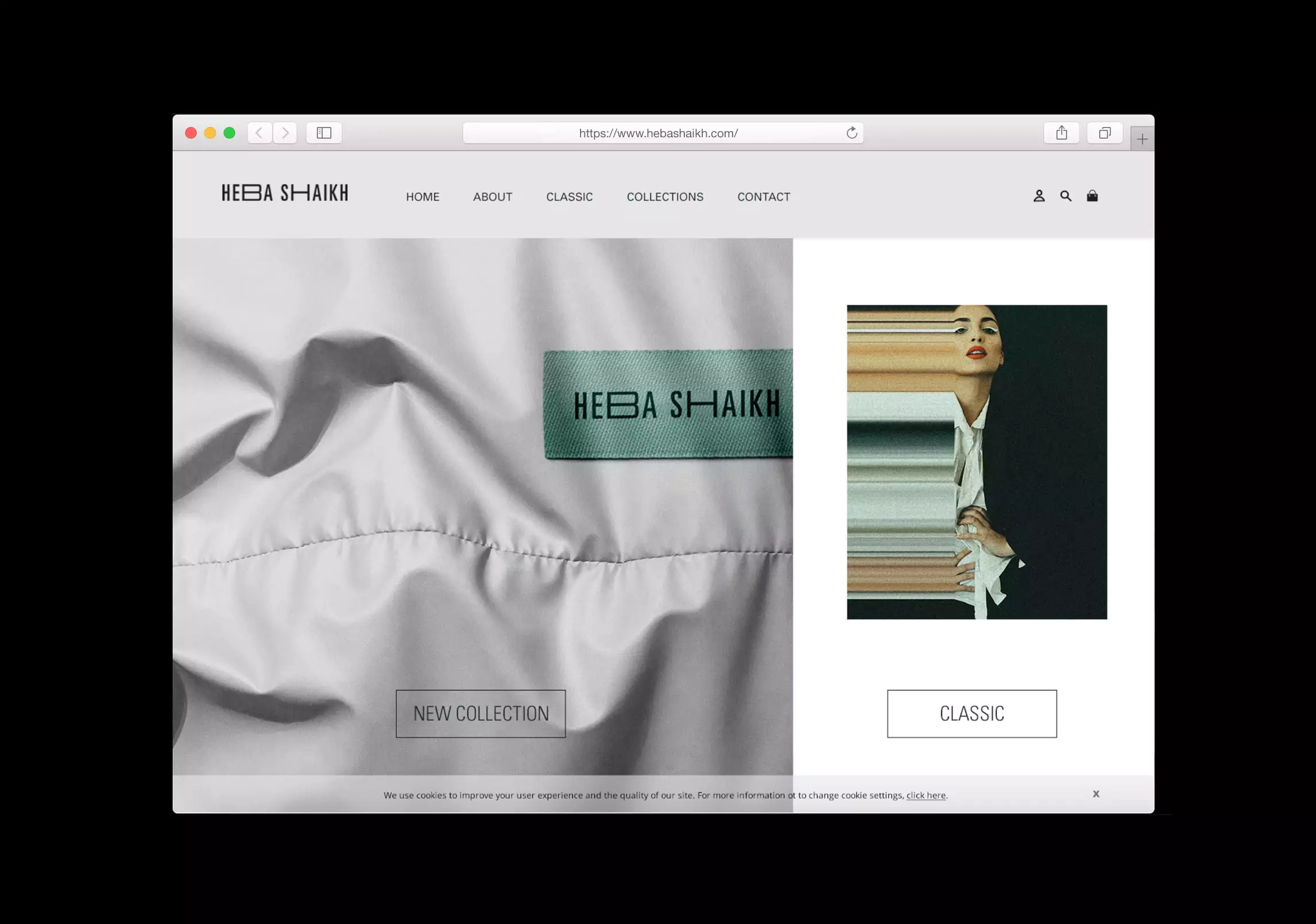 Heba Sheik Visual Identity - Website Design