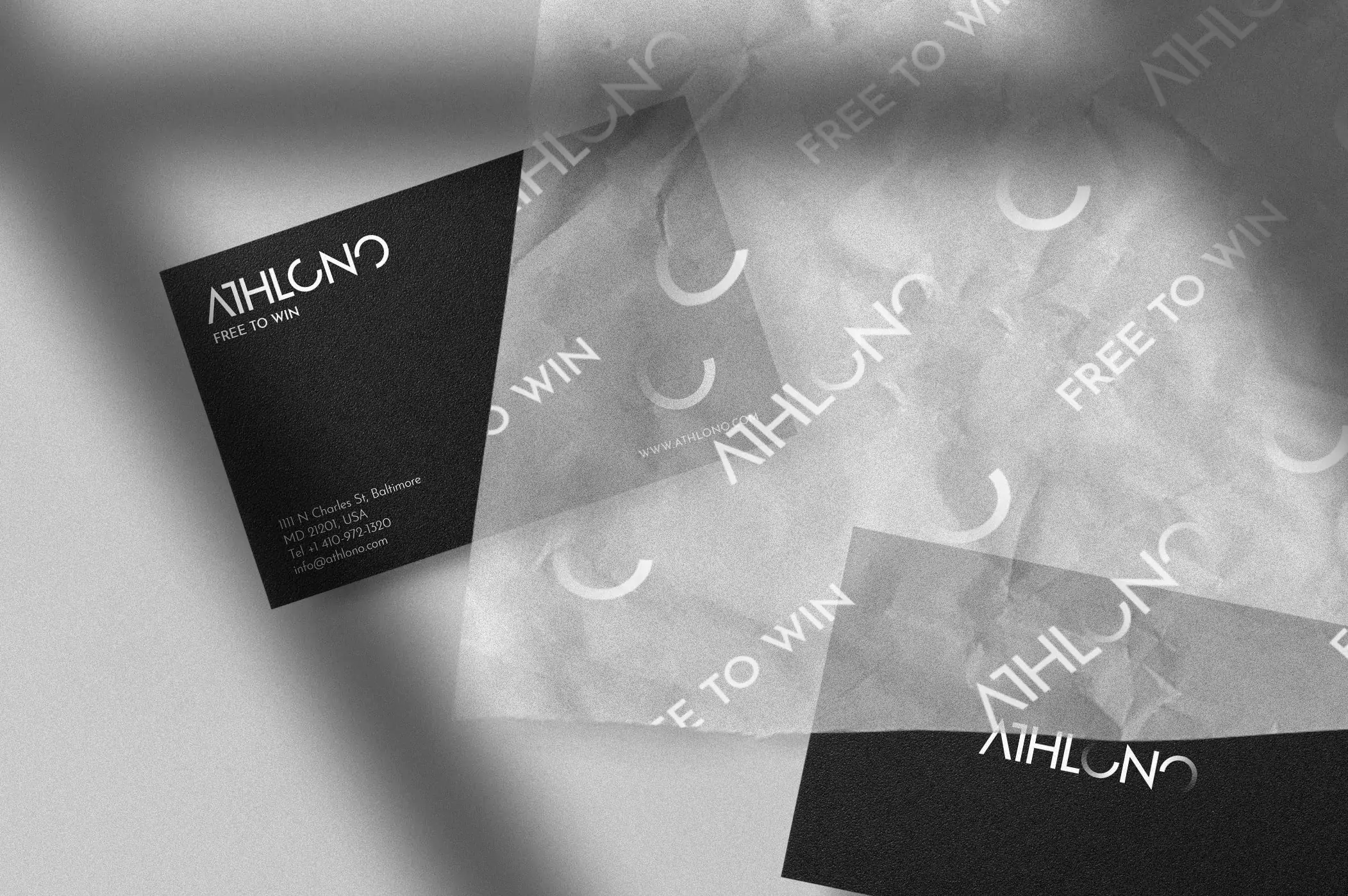 Athlono Brand Identity - Business Card Design