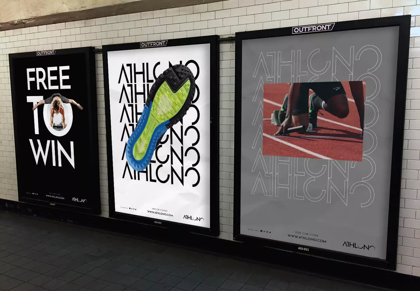 Athlono Brand Identity - Poster Designs