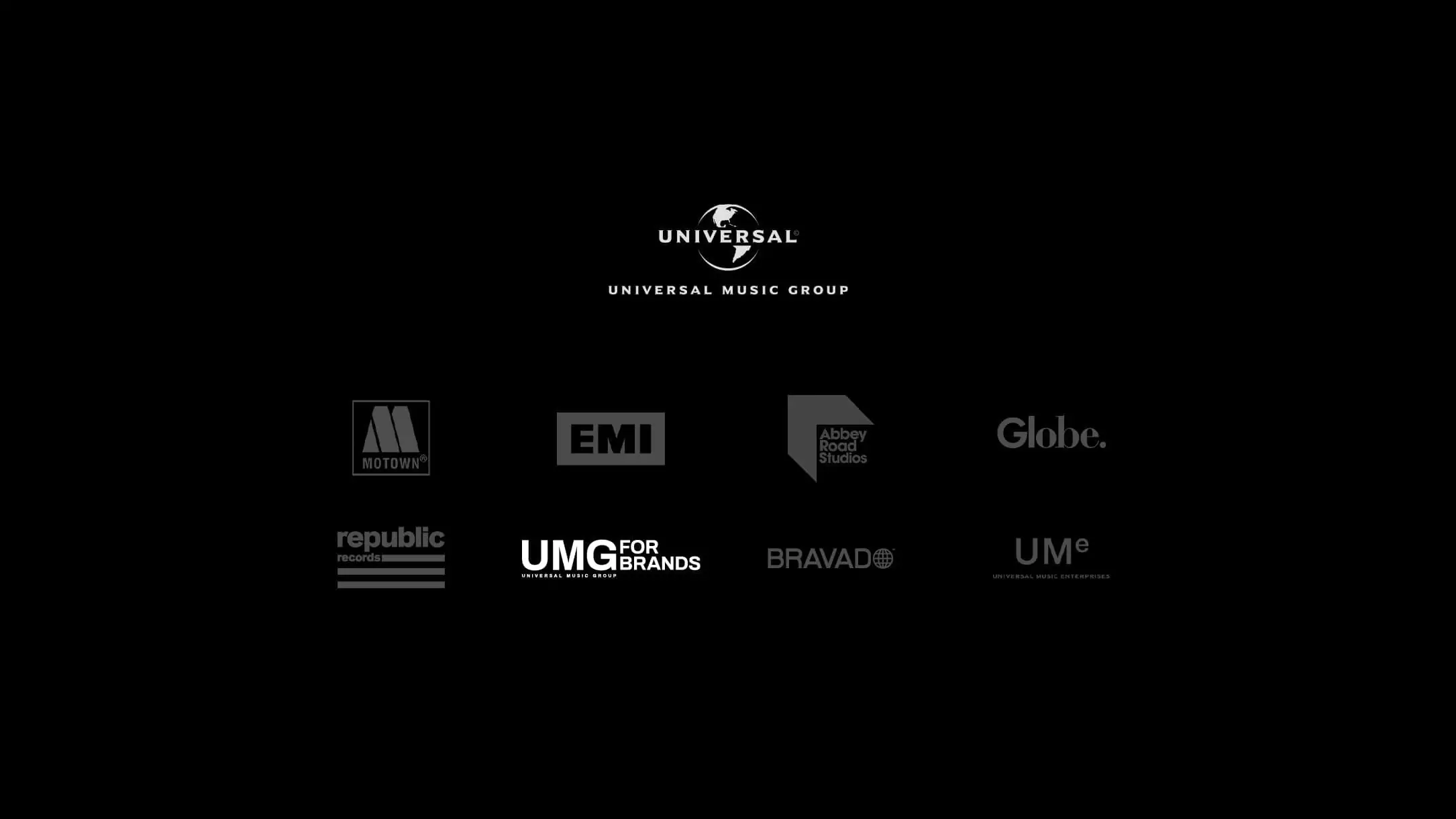 Logotype Design for Universal Music Group for Brands - Universal Music Group Family