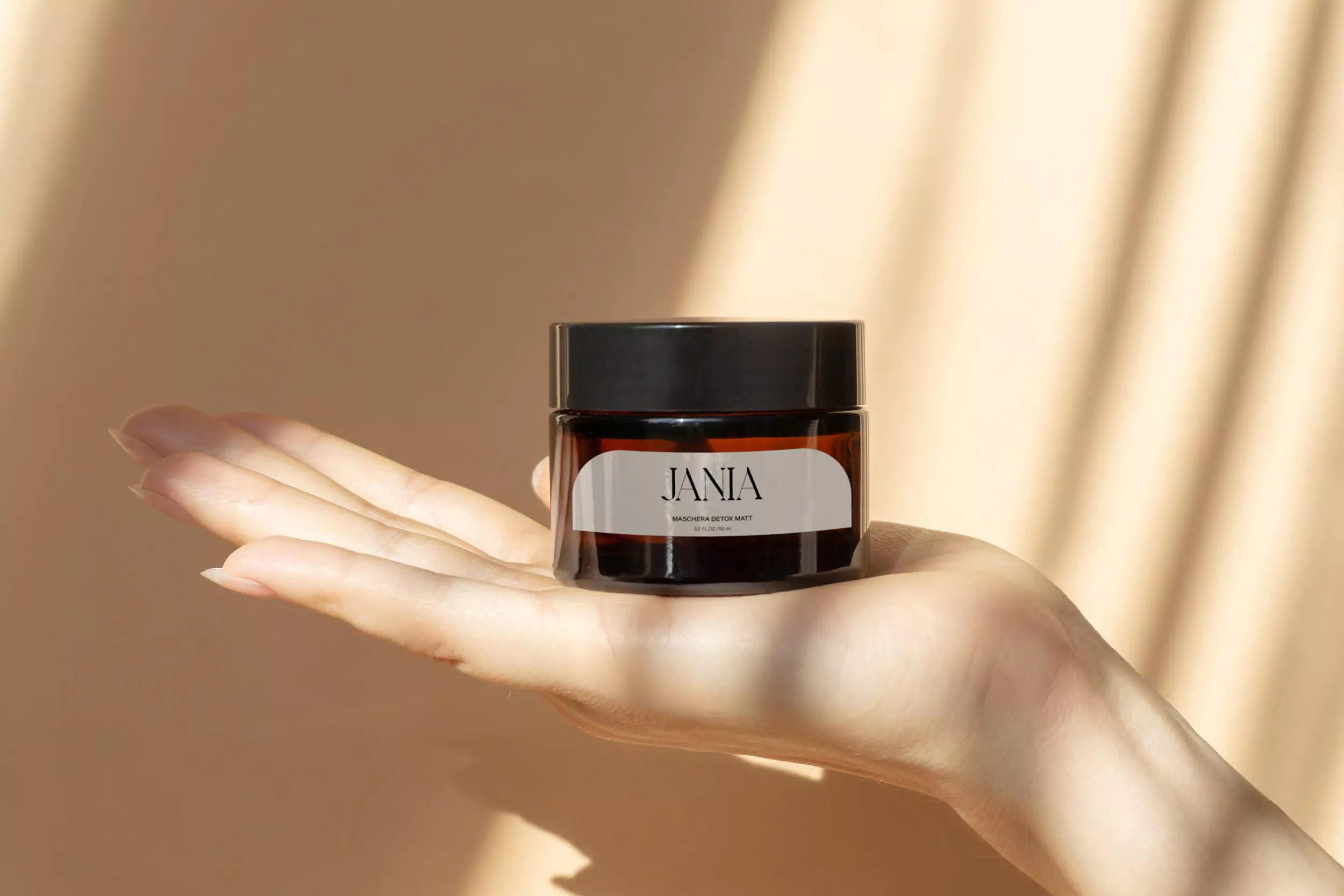 Brand Identity for Jania - Amber Jar Packaging Design