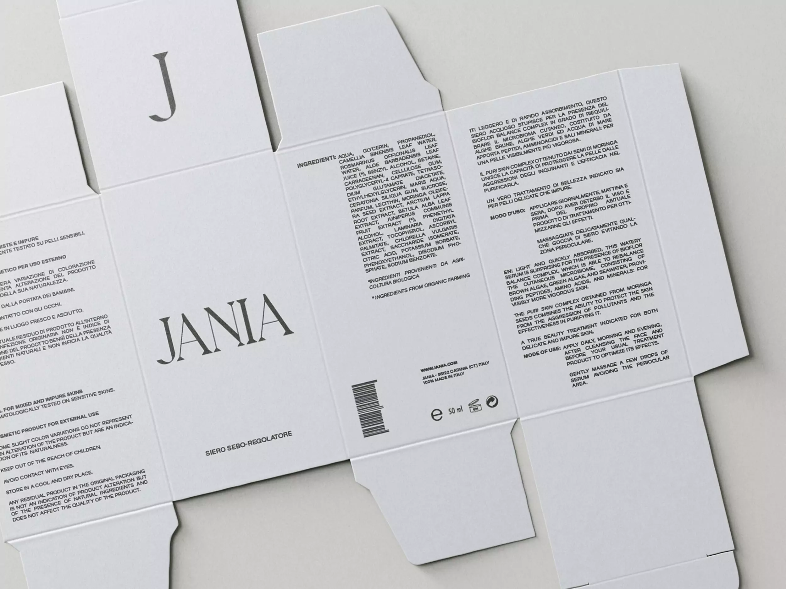 Brand Identity for Jania - Packaging Design Details