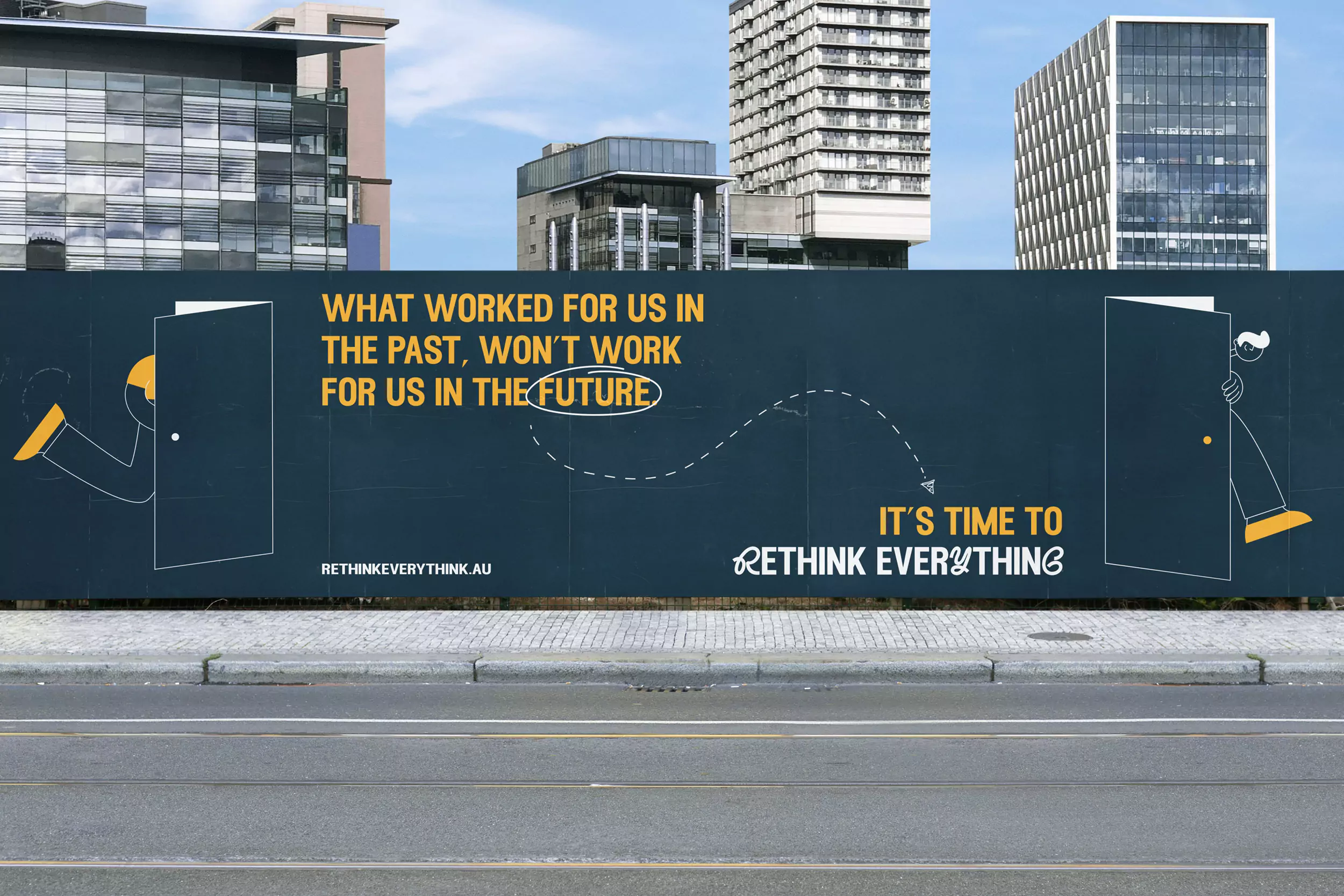 Visual Identity for Rethink Everything - Creative Billboard Design