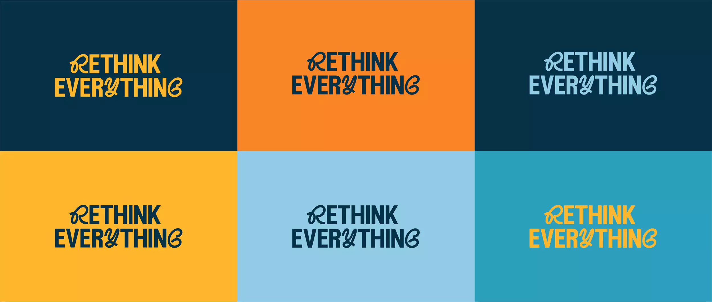 Visual Identity for Rethink Everything - Colors Logotype