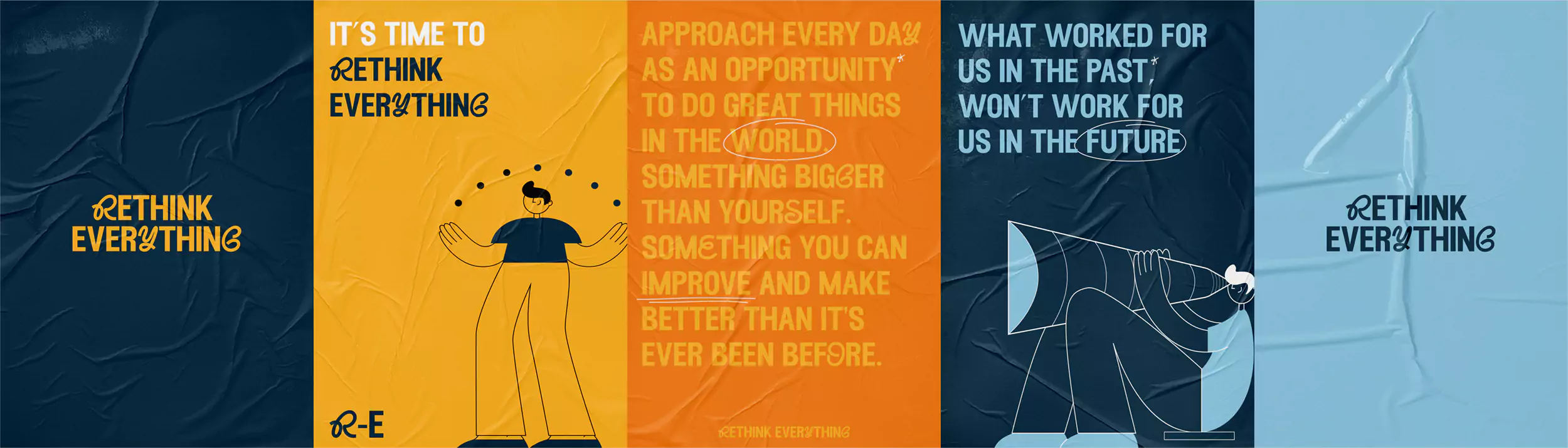 Visual Identity for Rethink Everything - Poster Designs