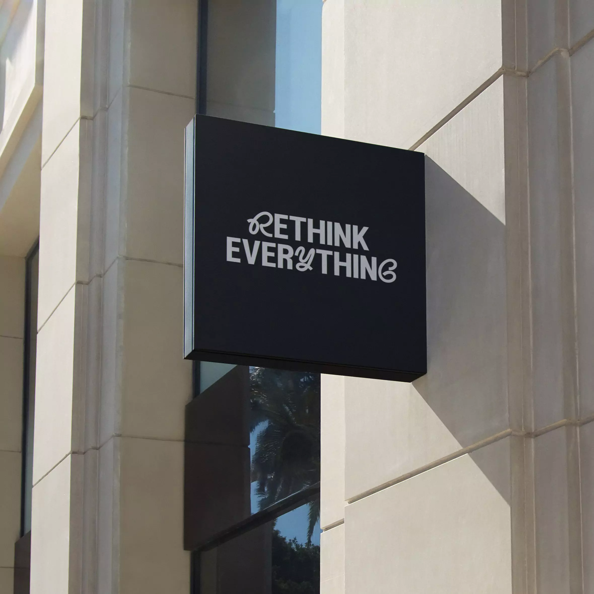 Visual Identity for Rethink Everything - Sign