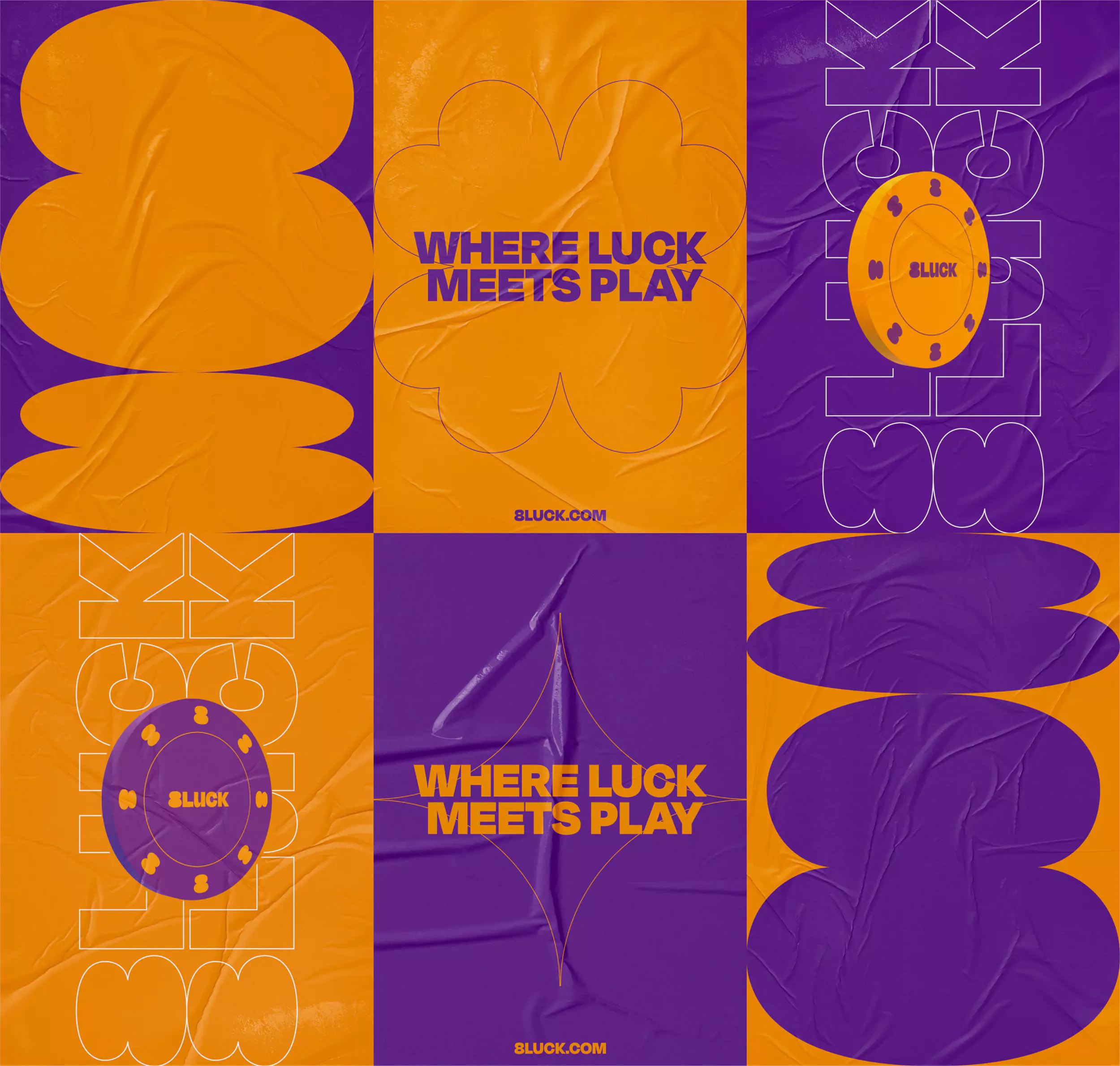 Visual Identity for 8luck - Poster Designs